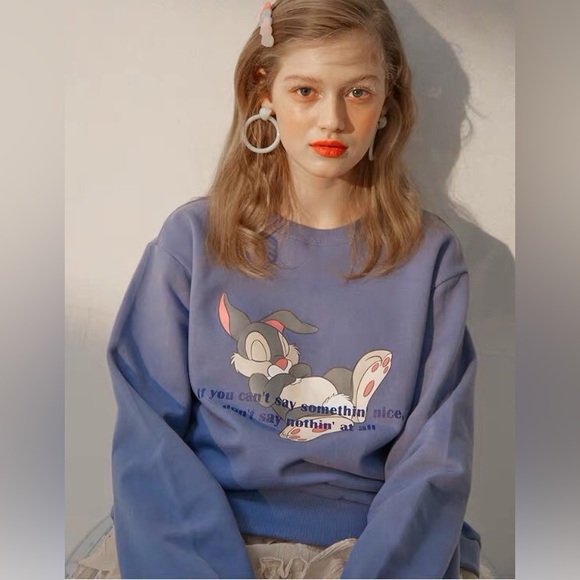 High Cheeks x Disney Blue Sweatshirt - Picture 1 of 5